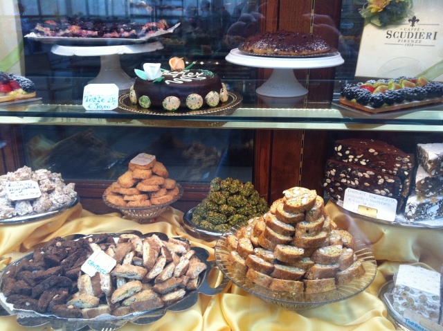 The cakes at Scudieri. Damnation never looked so delicious.  